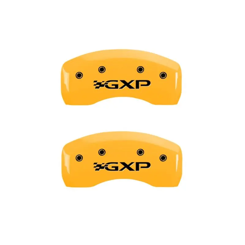 Mgp Engraved Front & Rear Caliper Covers For 2005 Pontiac Bonneville Gxp – Yellow-On-Black Finish 1