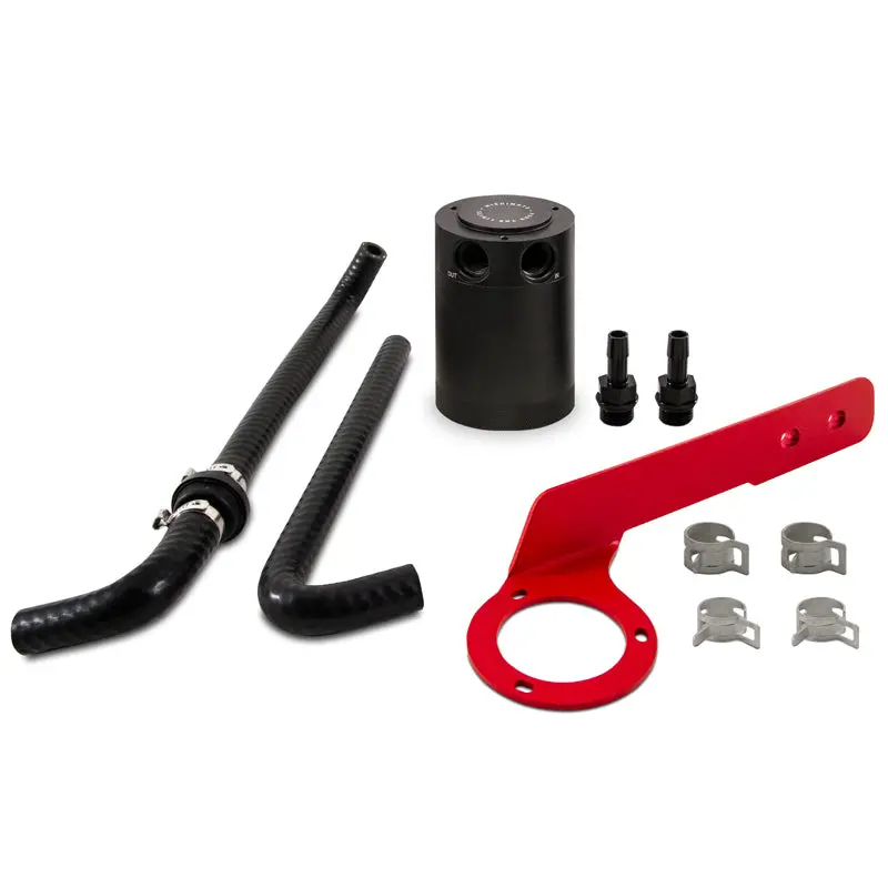 Mishimoto Baffled Oil Catch Can – Pcv-Side Mount For 2018+ Honda Accord 2.0T, Red 1