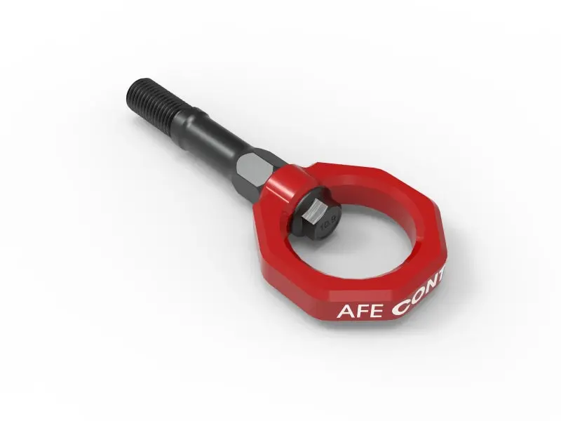 Afe Rear Tow Hook For 2020–2024 Chevrolet C8 Corvette – Bright Red Finish 1