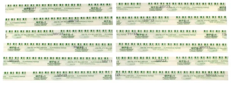 Clevite Plastigage Green Clearance Measuring Strip – 12-Piece Set For Engine Bearing Clearance Checks 1