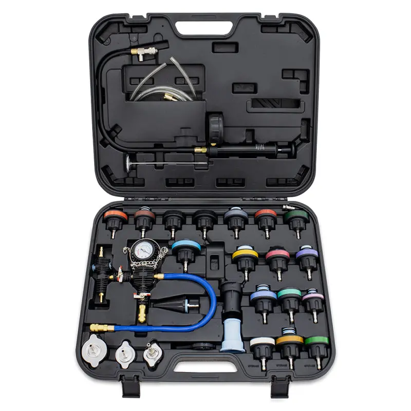 Mishimoto 28-Piece Cooling System Service Kit – Pressure Tester & Vacuum Purge Tool 1