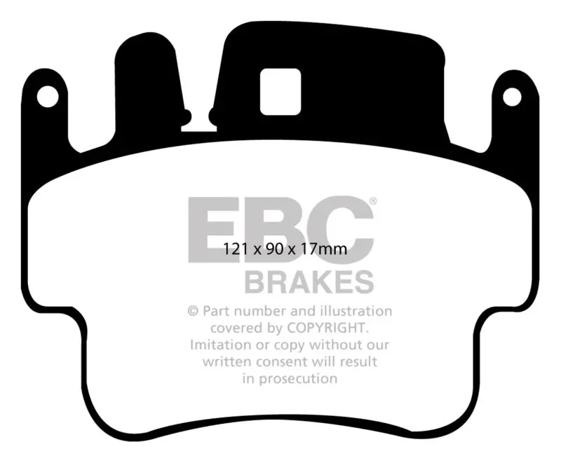 Ebc Bluestuff Front Brake Pads For 1998–2005 Porsche 911 (996) Carrera 2 3.4L – Cast Iron Rotors Only 1