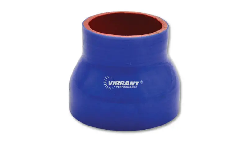 Vibrant Power 4-Ply Stainless Steel Reducer Coupler – 3" To 2.75" Id, 4.5" Length, Blue Finish 1