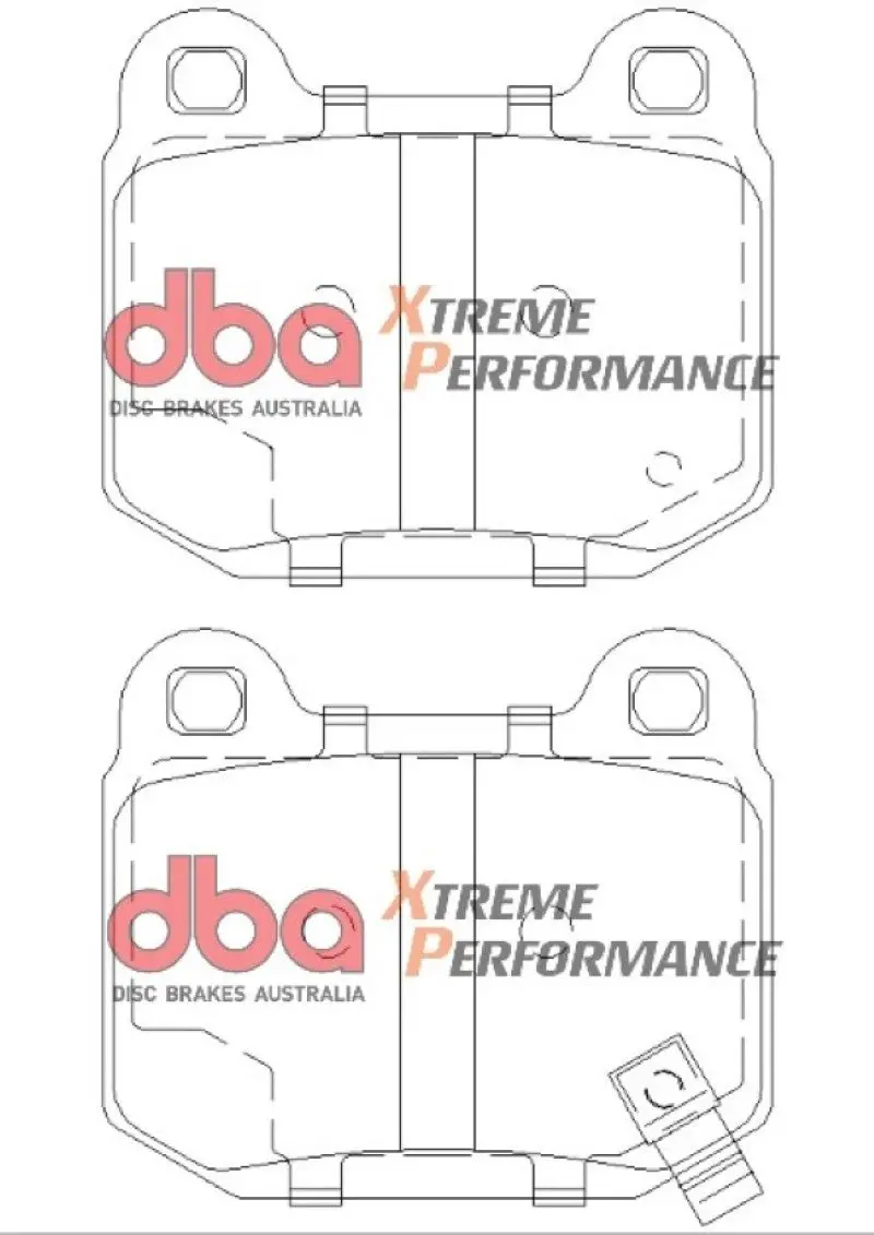 Dba Track Edition Rear Brake Pads – Compatible With 2003–2006 Mitsubishi Evo, 2004–2009 Subaru Sti, And 2003–2007 Nissan 350Z/G35 W/ Brembo Xp650 Calipers 1