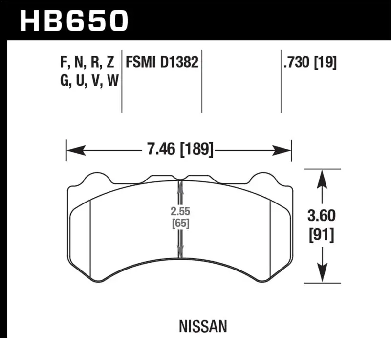 Hawk Hps Street Front Brake Pads For 2009–2011 Nissan Gt-R – High-Performance Semi-Metallic Compound 1
