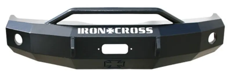 Iron Cross 13-18 Ram 1500 (Non Ram Rebel) Heavy Duty Push Bar Front Bumper - Gloss Black 1
