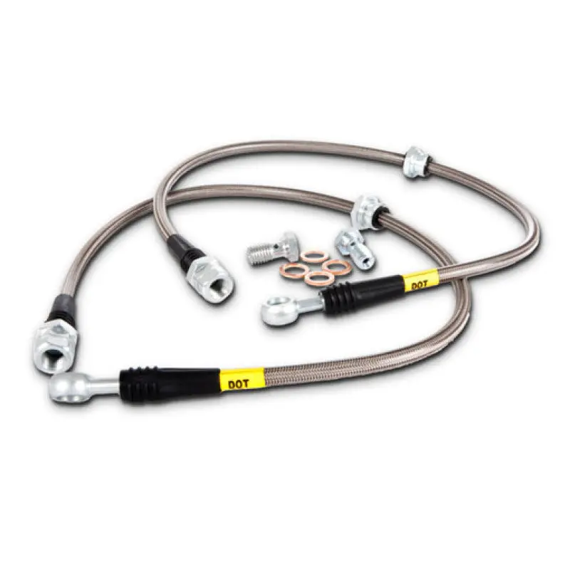 Stoptech Stainless Steel Front Brake Lines For 2006+ Honda Civic Si 1