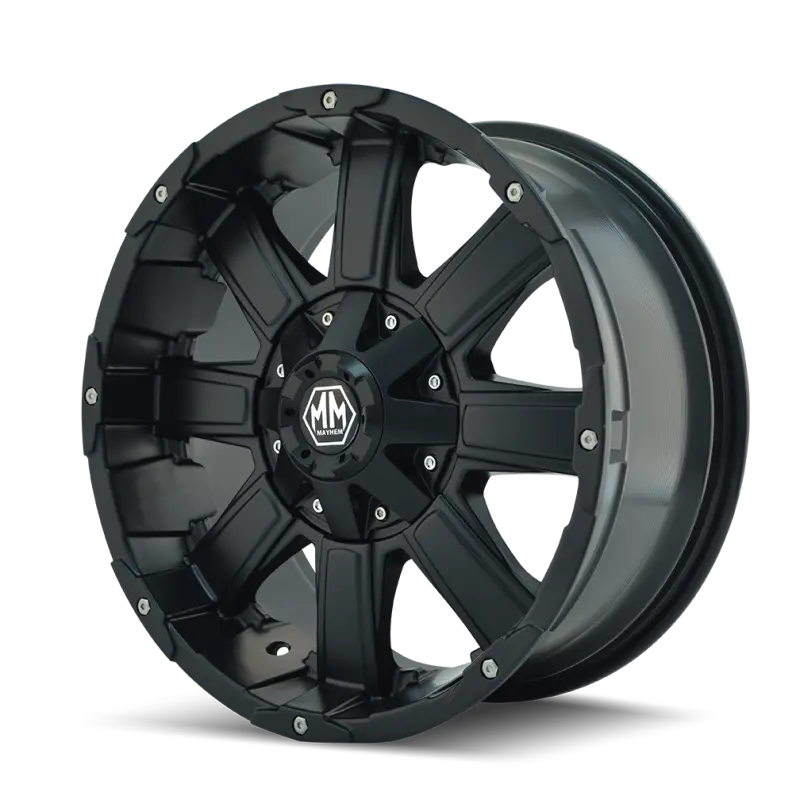 Mayhem Chaos 20X9 Matte Black Forged Wheel – 8X180 Bolt Pattern, +18Mm Offset, 124.1Mm Hub Bore 2