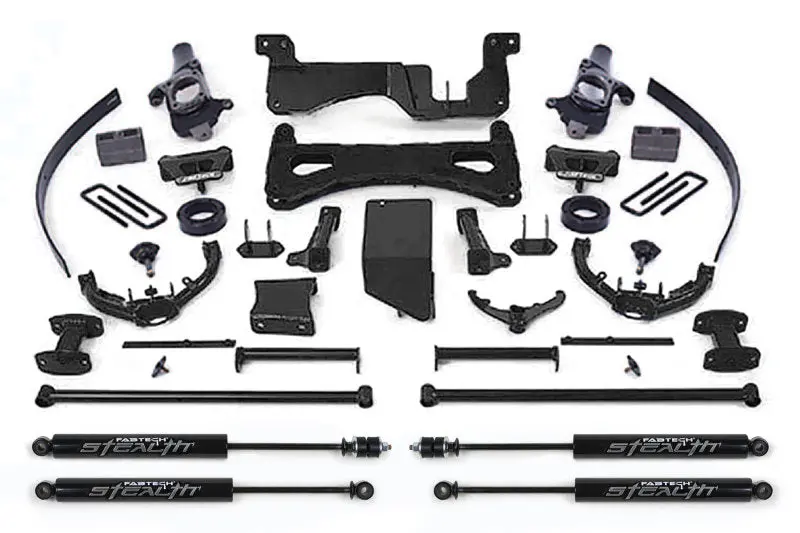 Fabtech 8-Inch Performance Lift Kit For 2007–2008 Gm C/K2500Hd & C/K3500 Non-Dually – Includes Stealth Shocks 1