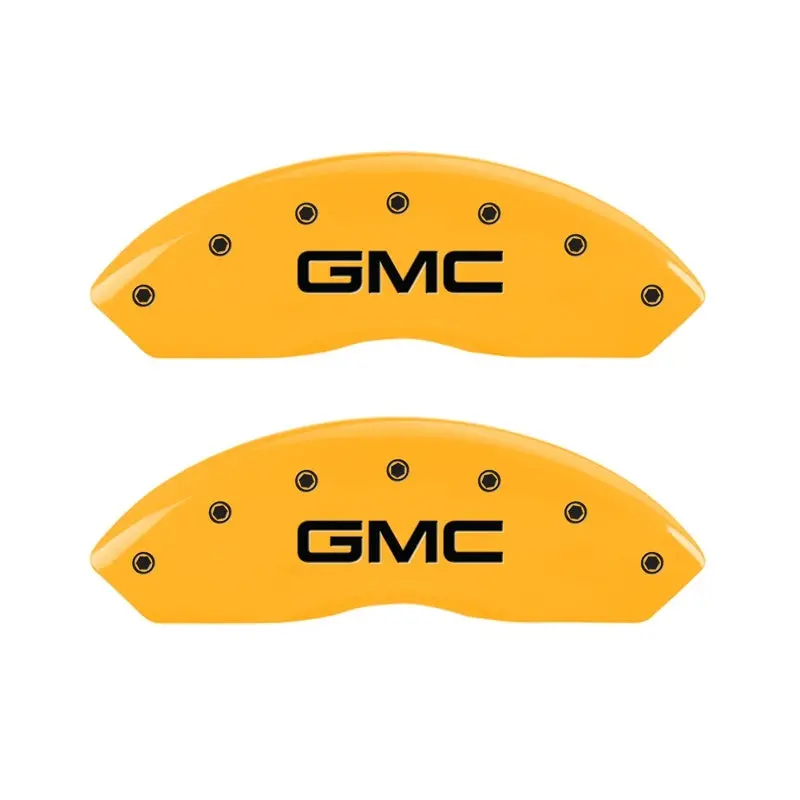 Mgp 2 Caliper Covers Engraved Front Gmc Yellow Finish Black Characters 1997 Gmc Yukon 1