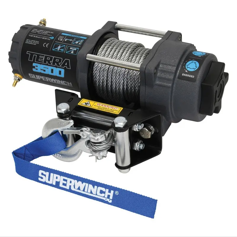 Superwinch Terra 35 Winch – 3,500-Lb Capacity, 12V Dc, 7/32-Inch X 32-Foot Steel Rope 1