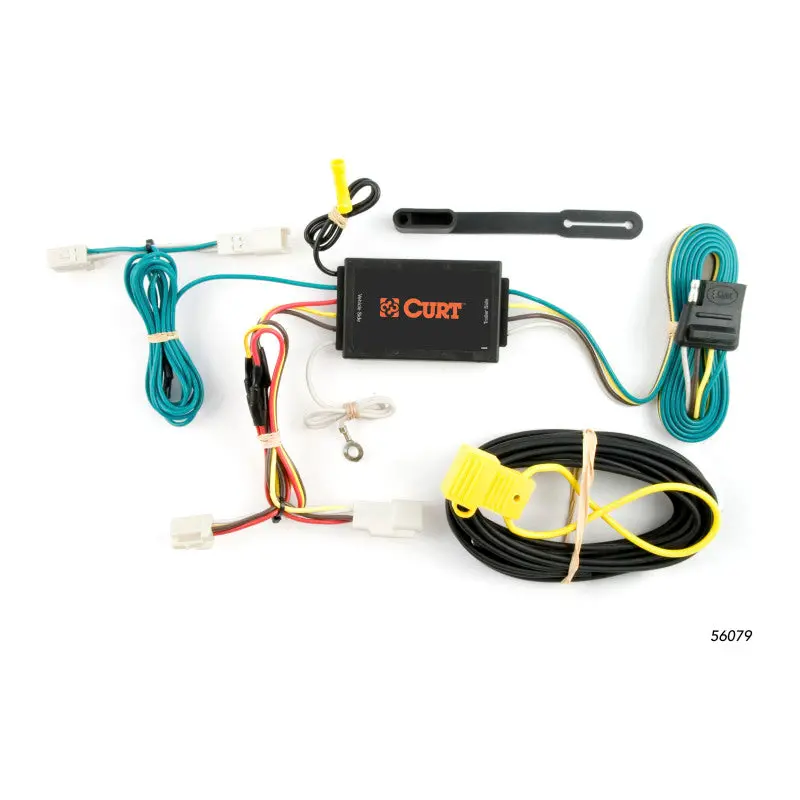 Curt Custom Vehicle Wiring Harness For 2011–2012 Toyota Avalon – 4-Way Flat Trailer Connector Output 1